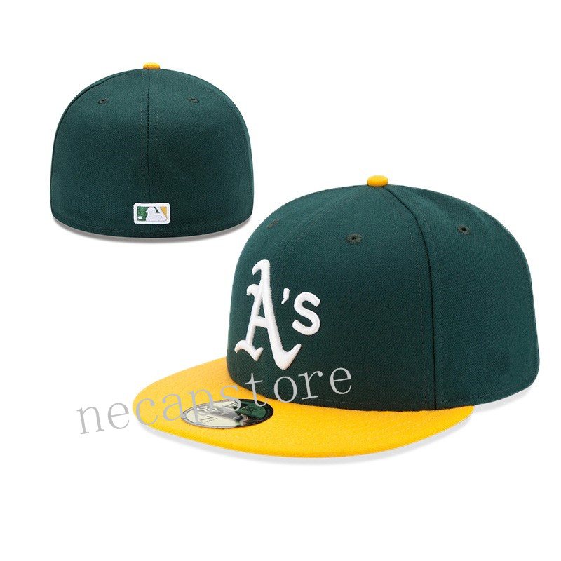 2022 Men's Green Yellow Color Letter A's Size Baseball Fitted Cap Brand Fashion Base Ball Fan's Top Quality Full Closed Hats With Embroidered Letter Size 7- Size 8
2022 Men's Green Yellow Color Letter A's Size Baseball Fitted Cap Brand Fashion Base Ball Fan's Top Quality Full Closed Hats With Embroidered Letter Size 7- Size 8