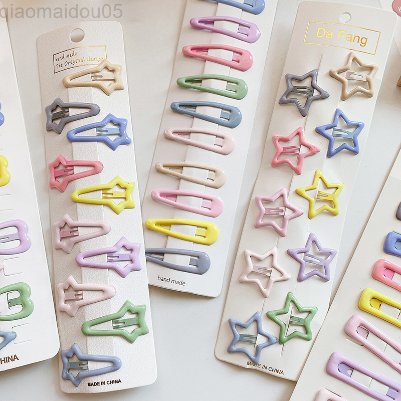 10 pcs/set Baby Bb Clips Heart Water Drop Metal Kid Hair Clips Girls Side Barrette Hair Clips Headwear Diy Styling Accessory L220729, Oval
10 pcs/set Baby Bb Clips Heart Water Drop Metal Kid Hair Clips Girls Side Barrette Hair Clips Headwear Diy Styling Accessory L220729, Oval