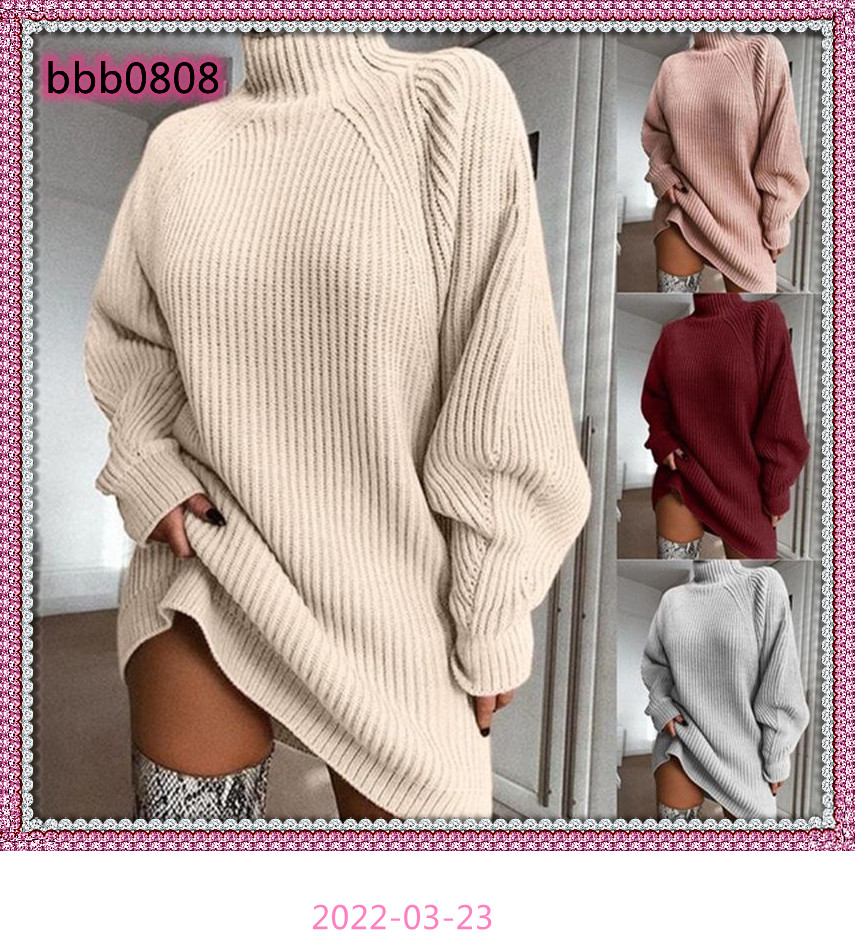 Casual Dresses Women Turtleneck Oversized Knitted Dress Autumn Solid Long Sleeve Elegant Mini Sweater Plus Size Winter Clothes, Burgundy
Casual Dresses Women Turtleneck Oversized Knitted Dress Autumn Solid Long Sleeve Elegant Mini Sweater Plus Size Winter Clothes, Burgundy