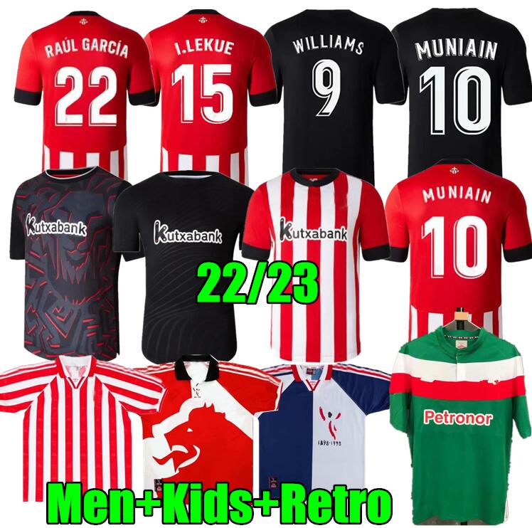 22/23 bilbao Soccer Jersey Fans version retro Athletic Unai Simon I.MARTINEZ WILLIAMS BERENGUER men kids kit socks full sets football shirt YURI B RAUL Camiseta, 22/23 kids
22/23 bilbao Soccer Jersey Fans version retro Athletic Unai Simon I.MARTINEZ WILLIAMS BERENGUER men kids kit socks full sets football shirt YURI B RAUL Camiseta, 22/23 kids