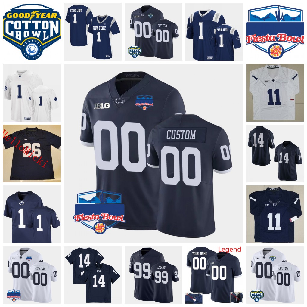 2022 NCAA Custom Penn State Nittany Lions Stitche Football Jersey 96 Barney Amor 30 Kaleb Brown 90 Rafael Checa 50 Max Chizmar 82 Liam Clifford 29 Sebastian Costantini, Navy with cotton bowl patch
2022 NCAA Custom Penn State Nittany Lions Stitche Football Jersey 96 Barney Amor 30 Kaleb Brown 90 Rafael Checa 50 Max Chizmar 82 Liam Clifford 29 Sebastian Costantini, Navy with cotton bowl patch