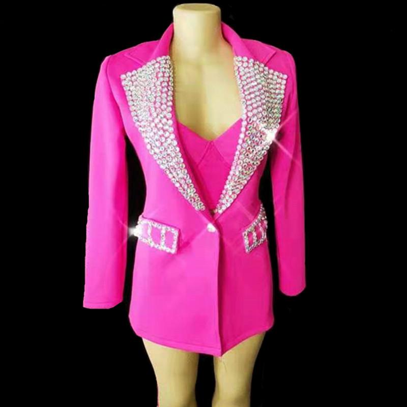 Stage Wear Bra Shorts Coat 3 Pieces Set Sparkly Silver Rhinestoness Suit Women Singer Dancer Birthday Prom Evening Bar Outfit SetStage, Purple
Stage Wear Bra Shorts Coat 3 Pieces Set Sparkly Silver Rhinestoness Suit Women Singer Dancer Birthday Prom Evening Bar Outfit SetStage, Purple