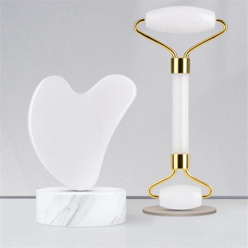 Fast EMS ship Jade Roller for Face and Gua Sha Set - Beauty Cosmetic Facial Skin Massager Tool Original Handcraft Natural white279w
Fast EMS ship Jade Roller for Face and Gua Sha Set - Beauty Cosmetic Facial Skin Massager Tool Original Handcraft Natural white279w