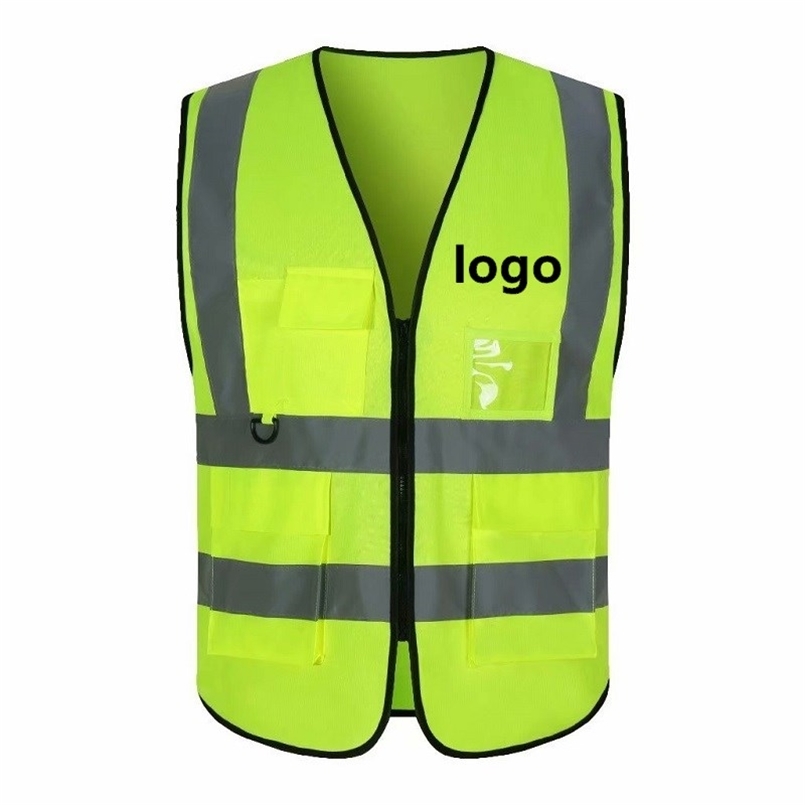 Custom Reflective Safety Vest Bright Neon Color With 2 Inch Strip Orange Trim Zipper 220727, Green
Custom Reflective Safety Vest Bright Neon Color With 2 Inch Strip Orange Trim Zipper 220727, Green