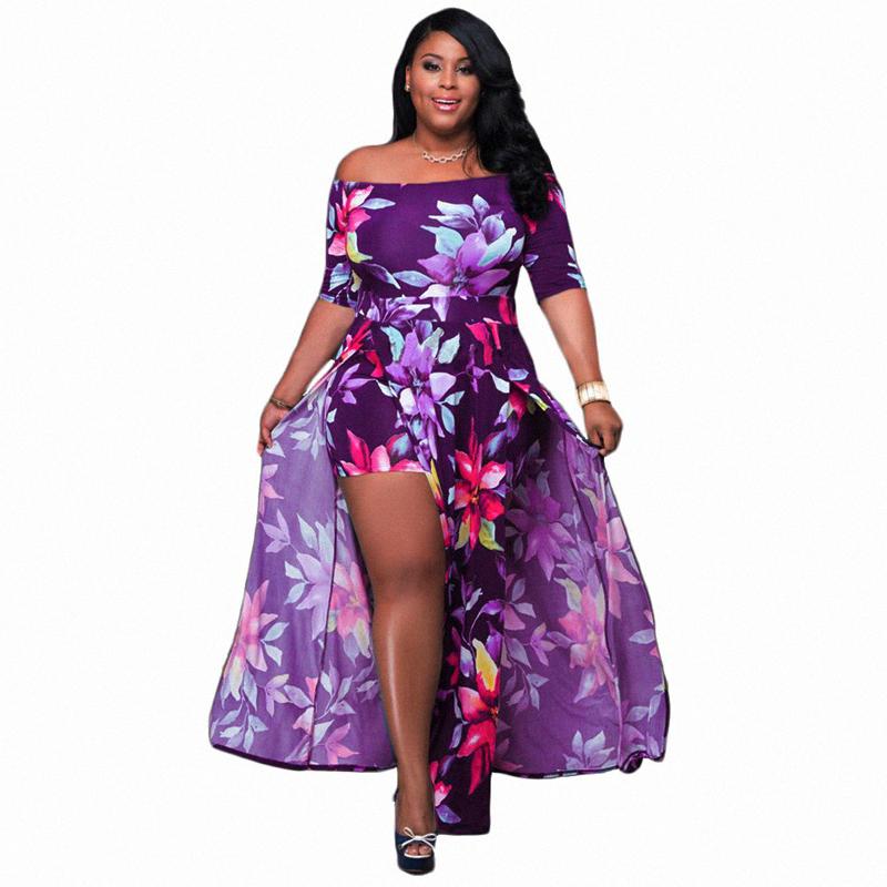 Plus Size Dresses S-5XL Maxi Elegance Sexy Dress High Waist Off Shoulder Women Summer Split Shorts Floral, Blue
Plus Size Dresses S-5XL Maxi Elegance Sexy Dress High Waist Off Shoulder Women Summer Split Shorts Floral, Blue