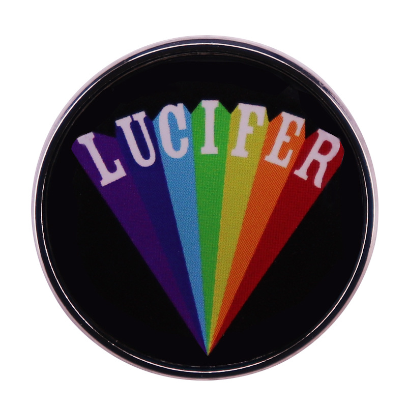 Rainbow Lucifer Enamel Pin Gay LGBT Pride Lapel Pins Metal Brooch Badges Accessories, As picture
Rainbow Lucifer Enamel Pin Gay LGBT Pride Lapel Pins Metal Brooch Badges Accessories, As picture