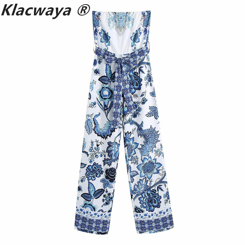 Women Summer Printed Strapless Jumpsuit Fashion Street Club Casual Sleeveless Bodysuit Siamese Rompers 210521, As shown
Women Summer Printed Strapless Jumpsuit Fashion Street Club Casual Sleeveless Bodysuit Siamese Rompers 210521, As shown
