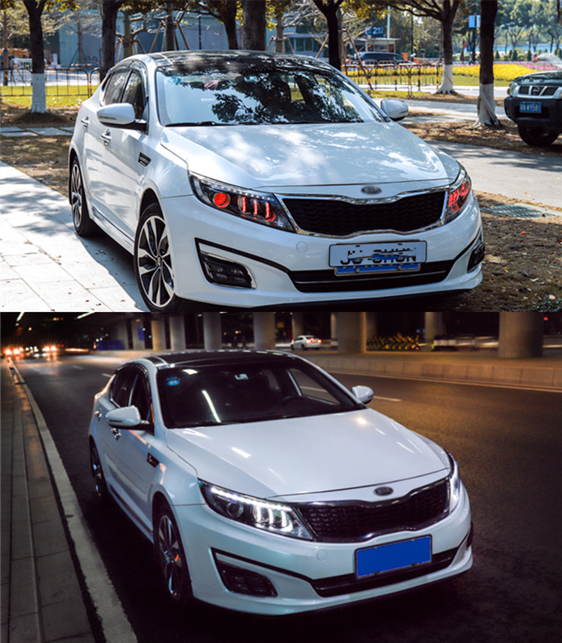 Car Front Lights For Kia K5 LED Headlight 20 14-20 15 LED Turn Signal Daytime Running Light High Beam Lens