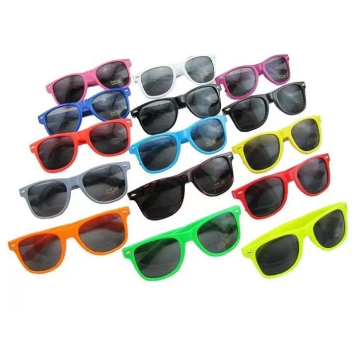 MOQ 20pcs Wholesale classic plastic sunglasses retro vintage square sun glasses for women men adults kids children multi colors Z260305