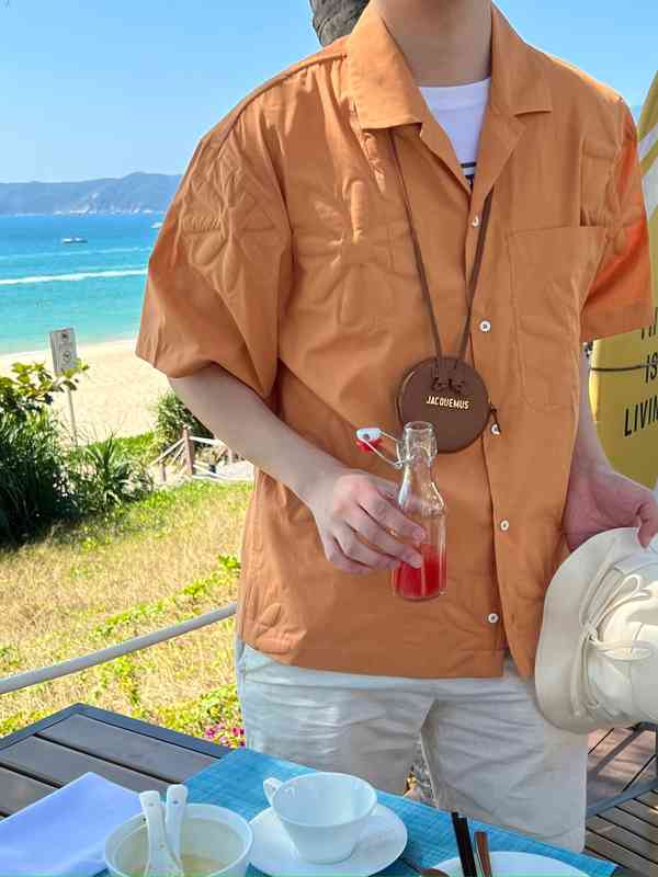 Jacquems Homemade Summer Pool Party Orange Handmade Three-dimensional Floating Pattern Flower Hawaiian Short Sleeve Shirt, Jac orange flower embossed shirt
Jacquems Homemade Summer Pool Party Orange Handmade Three-dimensional Floating Pattern Flower Hawaiian Short Sleeve Shirt, Jac orange flower embossed shirt