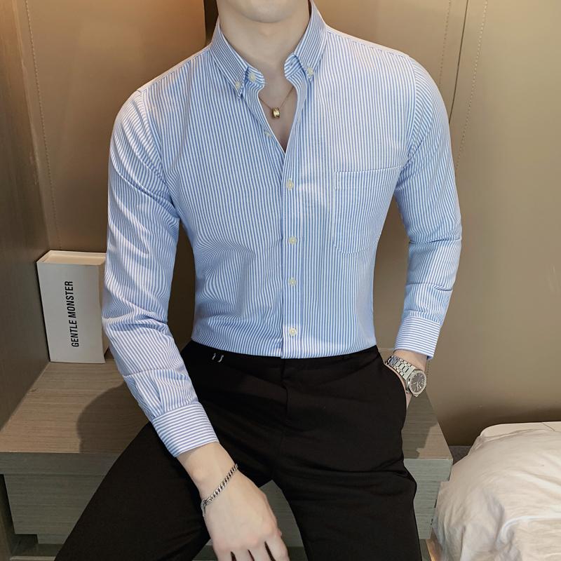 Men's Casual Shirts Spring Men's Shirt Long Sleeve Business Formal Dress Slim Fit Social Streetwear Party Tuxedo Chemise HommeMen's, Gray 832
Men's Casual Shirts Spring Men's Shirt Long Sleeve Business Formal Dress Slim Fit Social Streetwear Party Tuxedo Chemise HommeMen's, Gray 832