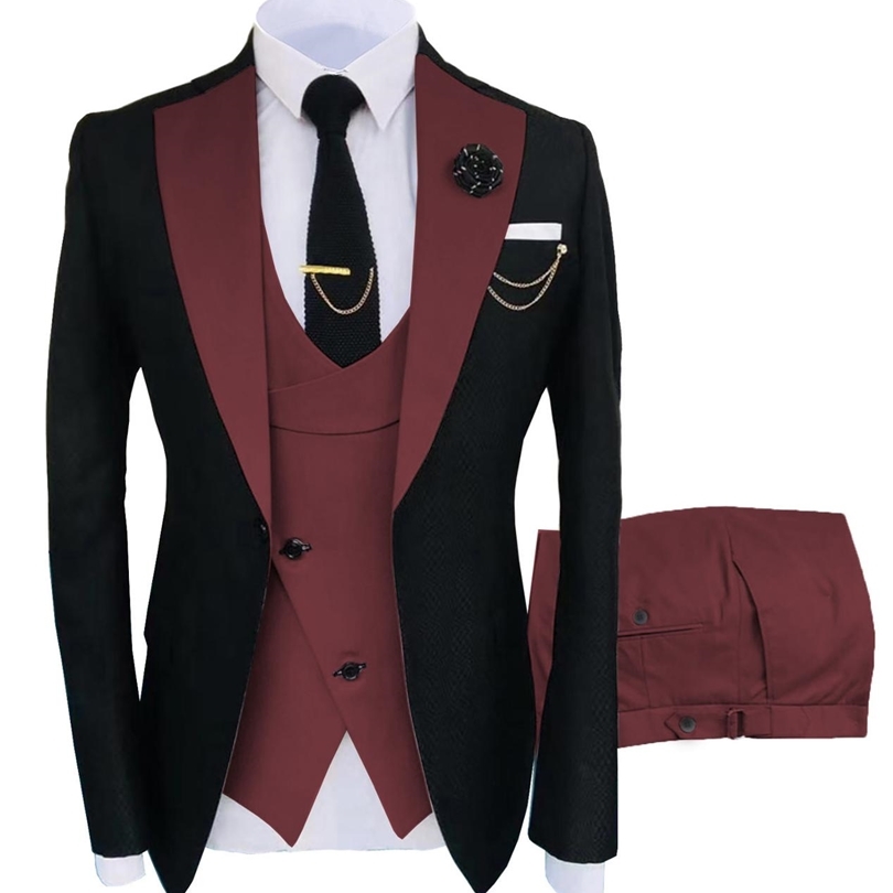 Costume Homme Clothing Luxury Party Stage Men's Suit Groomsmen Regular Fit Tuxedo 3 Peice Set JacketTrousersVest L220812, Beige
Costume Homme Clothing Luxury Party Stage Men's Suit Groomsmen Regular Fit Tuxedo 3 Peice Set JacketTrousersVest L220812, Beige