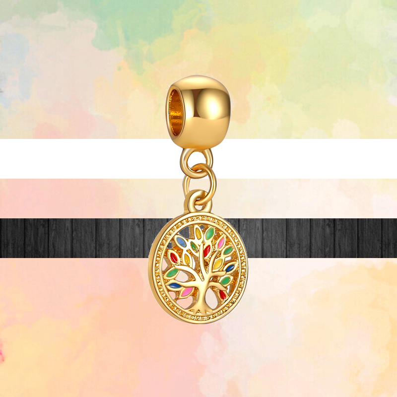 S925 Bracelet Charms For Charm Set Original Box Gold Color Moon Star Lucy Cat Castle Wing Pendants Family Love European Bead Necklace Charms Jew
