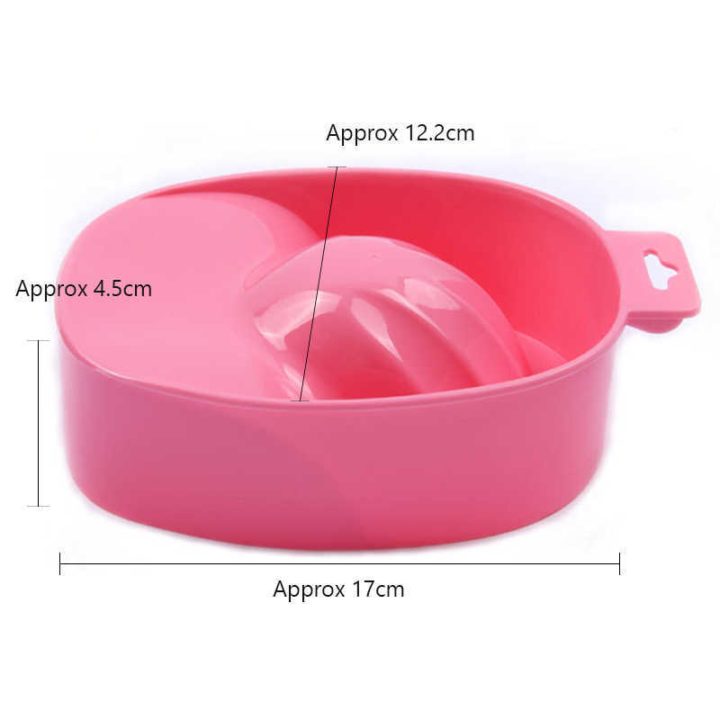1pcs Nail Art Hand Wash Remover Soak Bowl DIY Salon Nail Spa Bath Treatment Manicure Tools Tazon De Remojo Para Removedor De Lavado