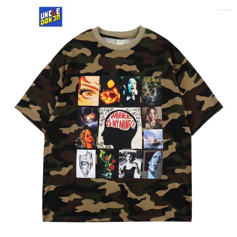 Men' T-Shirts High Street Camouflage Short Sleeve T Shirt Men Fashion Loose Graphic Shirts 2022 Summer Tees Oversized ShirtMen' Mild22, Black
Men' T-Shirts High Street Camouflage Short Sleeve T Shirt Men Fashion Loose Graphic Shirts 2022 Summer Tees Oversized ShirtMen' Mild22, Black