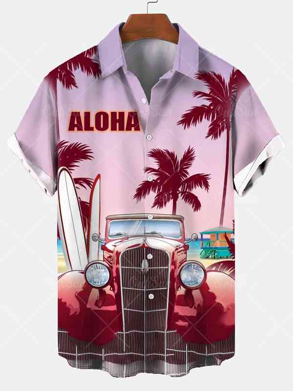 Summer 2022 Men's Loose Short Sleeve Shirts Casual Beach Shirts for Everyday Wear High Quality Office Shirts Y220516