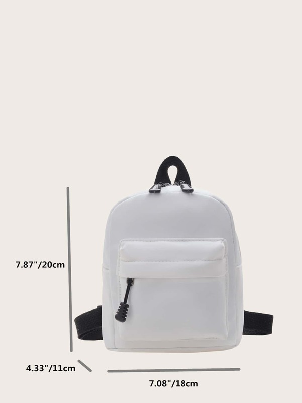 Kids Minimalist Double Zipper Backpack SHE