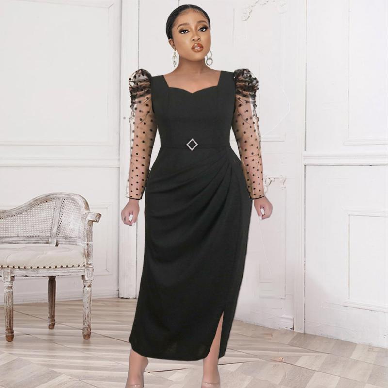 Plus Size Dresses Classy Women 4XL 5XL Black Dress Long Tulle Sleeve Diamond Belt Curve Ladies Outfits In Office Events Party
Plus Size Dresses Classy Women 4XL 5XL Black Dress Long Tulle Sleeve Diamond Belt Curve Ladies Outfits In Office Events Party