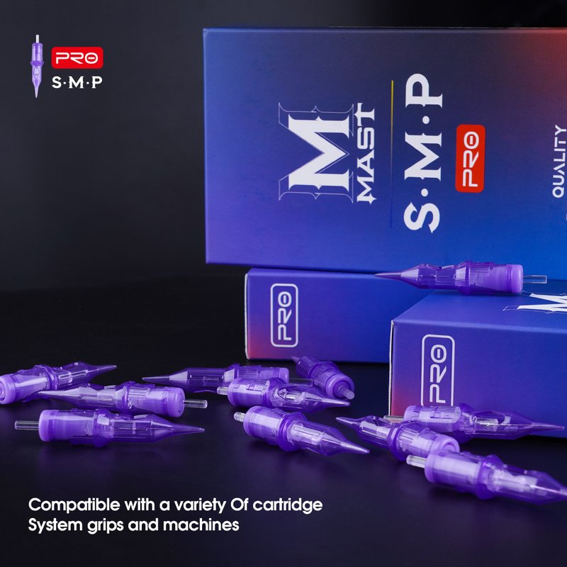 SMP&PMU Mast PRO 0.18mm/0.20mm/0.25mm 1RL 3RL Tattoo Permanent Makeup Needles Cartridge Round Liner Pen Supplies 220316