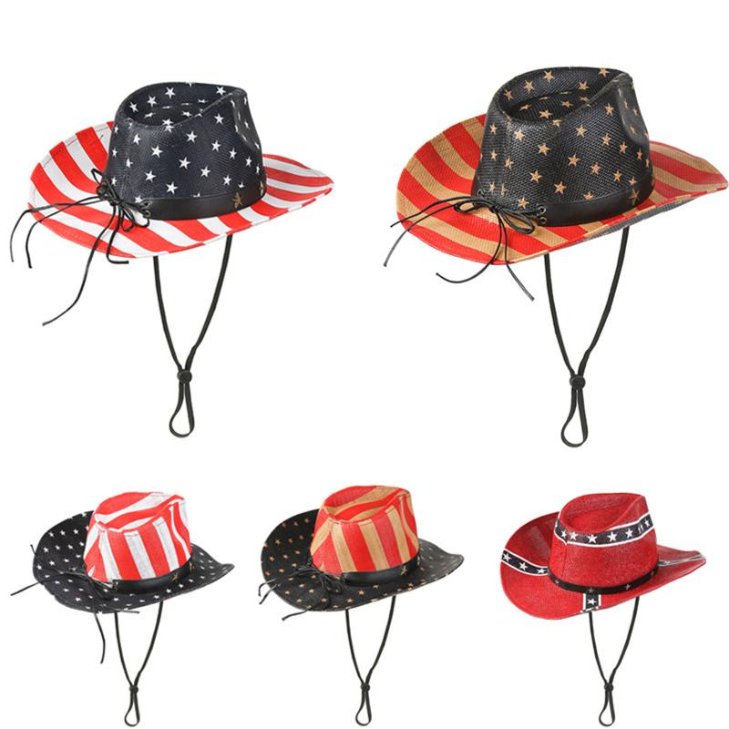 Wide Brim Hats Summer Classic American Flag Cowboy For Men Usa Cowgirl Chapeau Homme Cap Straw Hat Drop
Wide Brim Hats Summer Classic American Flag Cowboy For Men Usa Cowgirl Chapeau Homme Cap Straw Hat Drop