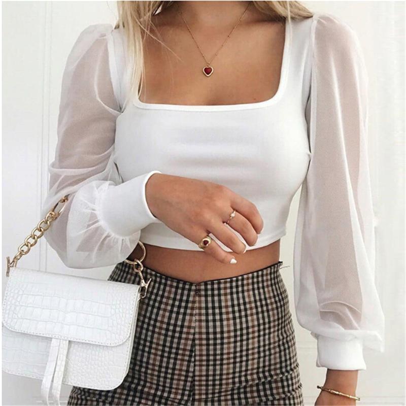 Women' Tanks & Camis Women Sexy Solid Slim Shirt Square-Neck Long Sleeve Blouse Womens Tops And BlousesWomen, Black
Women' Tanks & Camis Women Sexy Solid Slim Shirt Square-Neck Long Sleeve Blouse Womens Tops And BlousesWomen, Black