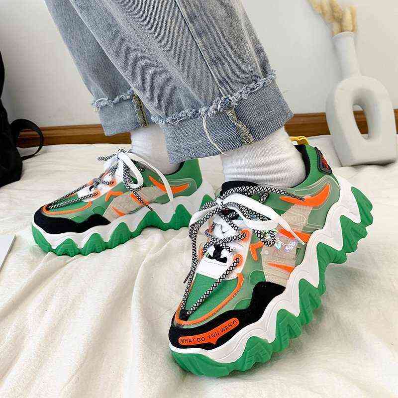 Ladies Platform Shoes Cross Strap Breathable Running Shoes Designer Brand Casual Tennis Shoes Fashionable Green Sneakers Women G220610, Yellow
Ladies Platform Shoes Cross Strap Breathable Running Shoes Designer Brand Casual Tennis Shoes Fashionable Green Sneakers Women G220610, Yellow