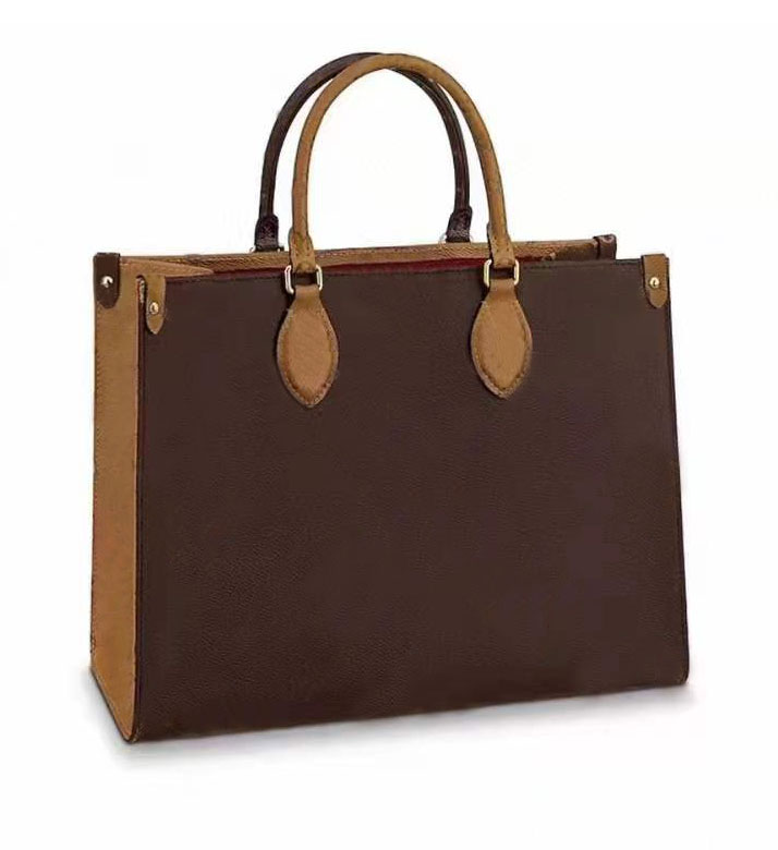 Medium designer handbags canvas tote bags, Chocolate