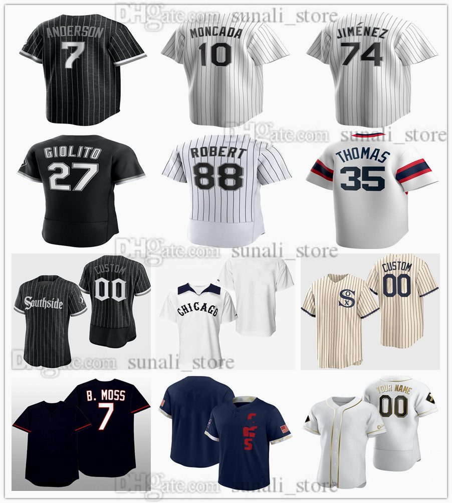 2022 Baseball Jersey Tim Anderson 7 José Abreu 79 Lucas Giolito 27 Keuchel 60 Craig Kimbrel 46 Yoán Moncada 10 Eloy Jiménez 74 Luis Robert 88 Liam Hendriks 31 Leury García 5, Black
2022 Baseball Jersey Tim Anderson 7 José Abreu 79 Lucas Giolito 27 Keuchel 60 Craig Kimbrel 46 Yoán Moncada 10 Eloy Jiménez 74 Luis Robert 88 Liam Hendriks 31 Leury García 5, Black