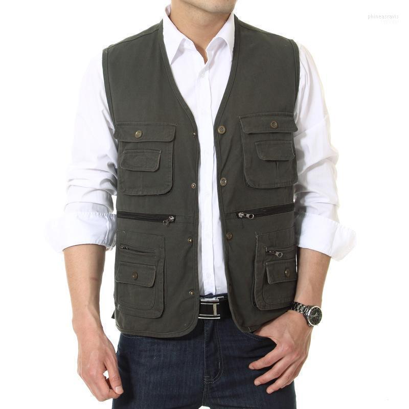 Men's Vests Middle-aged Outdoor Spring And Autumn Multi-pockets Men Pography Style Vest Cotton Waistcoat Reporter Fishing Phin22, Beige
Men's Vests Middle-aged Outdoor Spring And Autumn Multi-pockets Men Pography Style Vest Cotton Waistcoat Reporter Fishing Phin22, Beige