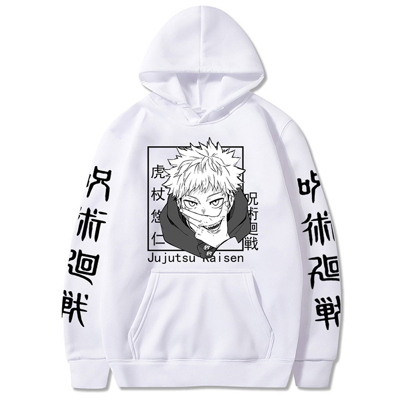 Anime Sweatshirts Jujutsu Kaisen Mens Hoodie Harajuku Unisex Fashion Casual Hoody Male Streetwear Yuji Itadori Printed Top 220809