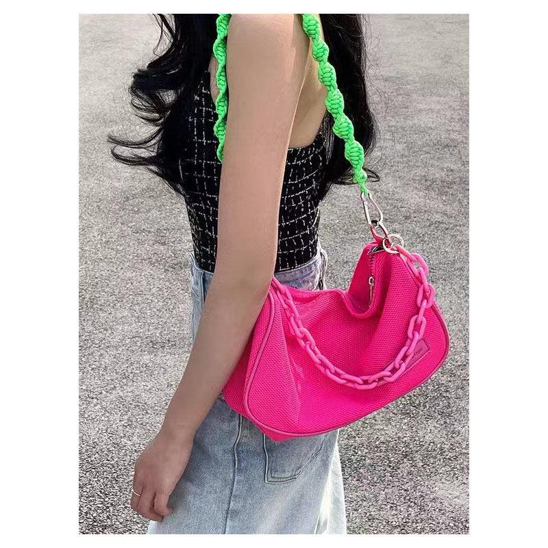 Evening Bags Summer Fashion Neon Green Pink Chain Armpit Women Casual Trend Shoulder Messenger Bag Zipper Handbag Niche Design PouchEvening
Evening Bags Summer Fashion Neon Green Pink Chain Armpit Women Casual Trend Shoulder Messenger Bag Zipper Handbag Niche Design PouchEvening