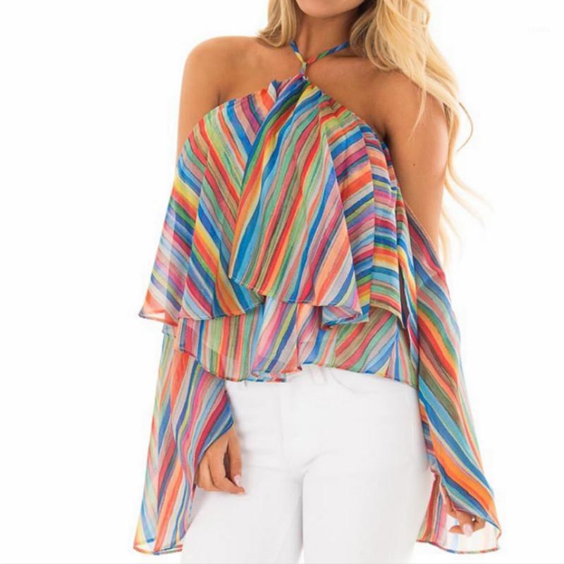 Women' Blouses & Shirts 2022 Summer Womens Tops And Blouse Chiffon Rainbow Printed Long Sleeve Tunic Cold Shoulder Flare, Multi
Women' Blouses & Shirts 2022 Summer Womens Tops And Blouse Chiffon Rainbow Printed Long Sleeve Tunic Cold Shoulder Flare, Multi