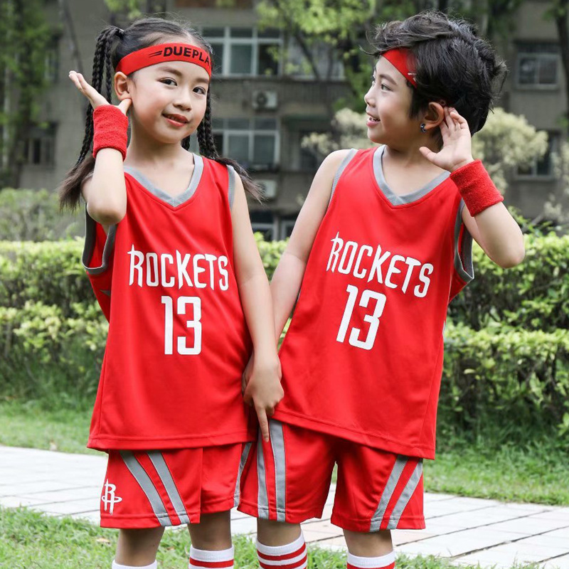 Summer boys basketball uniforms children s sports suits youth T shirts shorts 2 pieces of clothing outdoor sportswear 220620