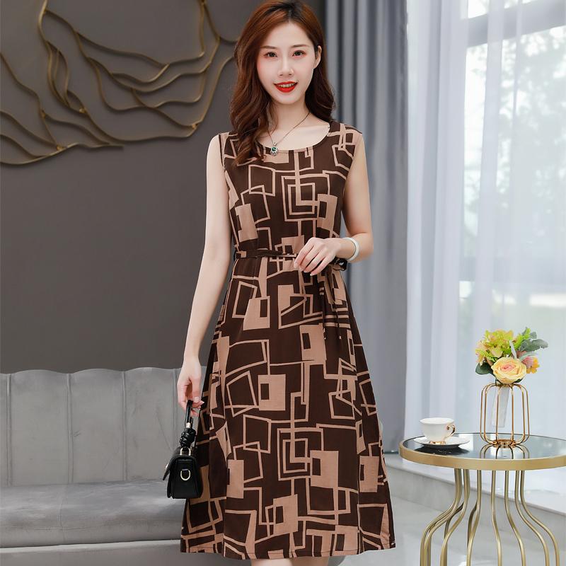 Casual Dresses Printed Long Dress Women Elegant 2022 Vintage Sleeveless Woman Summer Loose Everyday With SashesCasual
Casual Dresses Printed Long Dress Women Elegant 2022 Vintage Sleeveless Woman Summer Loose Everyday With SashesCasual