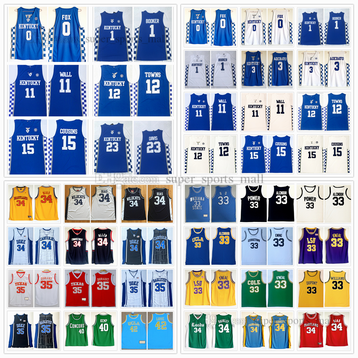 NCAA Basketball Jerseys Ewing Williams Barkley Garnett Bias Carter Allen Durant Bagley III Kemp Love KTYLER West WARD Mitchell Robinson Williams Doncic Jersey, Need which number
NCAA Basketball Jerseys Ewing Williams Barkley Garnett Bias Carter Allen Durant Bagley III Kemp Love KTYLER West WARD Mitchell Robinson Williams Doncic Jersey, Need which number
