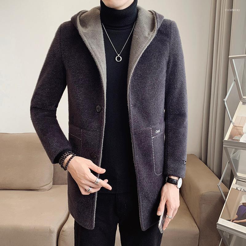Men's Wool & Blends Autumn Winter Men Casual Hooded Coat Thicken Woolen Trench Business Male Solid Classic Overcoat Medium Long Jackets Tops, Black
Men's Wool & Blends Autumn Winter Men Casual Hooded Coat Thicken Woolen Trench Business Male Solid Classic Overcoat Medium Long Jackets Tops, Black