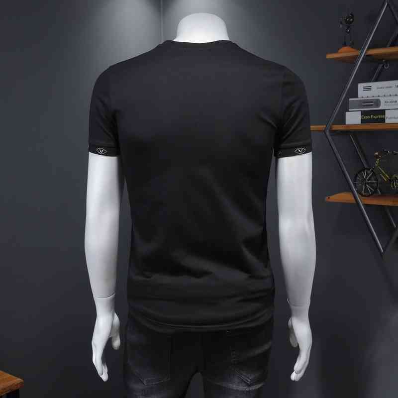 Men's Fashion Personality Trend New Short-sleeved Brand Wholesale Summer Round Neck Short Sleeve T-shirt Half Mercerized Cotton Solid Large Wear, White
Men's Fashion Personality Trend New Short-sleeved Brand Wholesale Summer Round Neck Short Sleeve T-shirt Half Mercerized Cotton Solid Large Wear, White