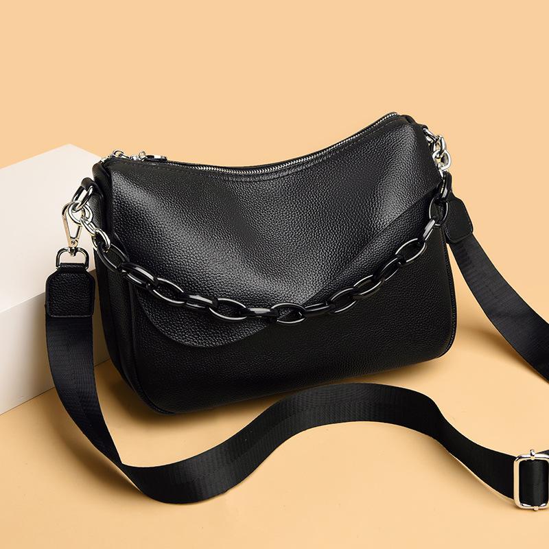 Evening Bags Fashion Trend Hobo Designer Handbags For Women Genuine Leather Bucket Casual Vintage Tote Chain Shoulder Black Sling BagEvening
Evening Bags Fashion Trend Hobo Designer Handbags For Women Genuine Leather Bucket Casual Vintage Tote Chain Shoulder Black Sling BagEvening