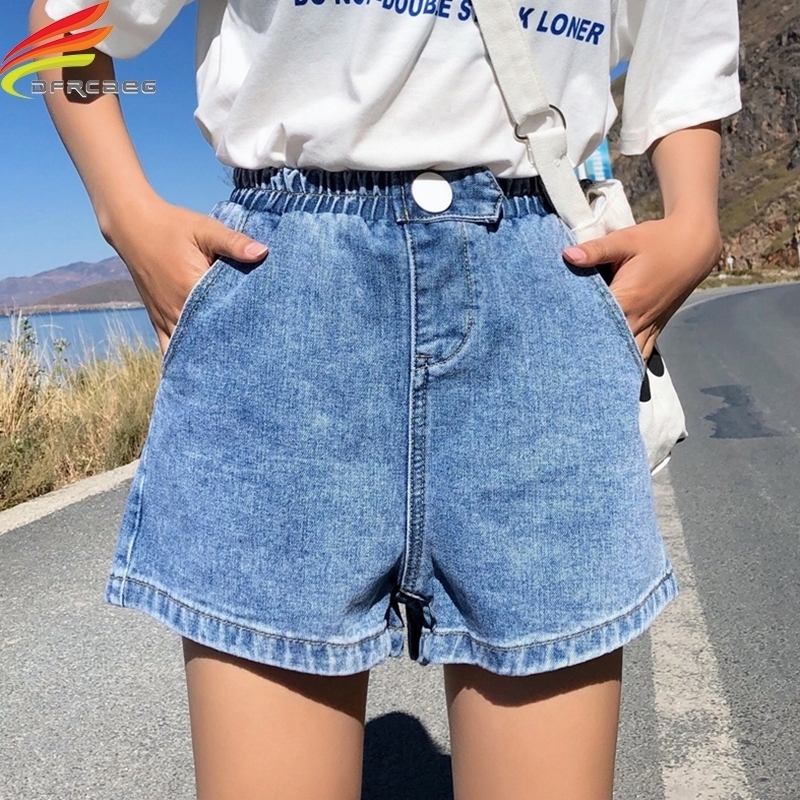 Streetwear Summer Women Denim Shorts Arrival High Elastic Waist Wide Leg Shorts Jeans Black Blue White Pink Short Femme Y200403
Streetwear Summer Women Denim Shorts Arrival High Elastic Waist Wide Leg Shorts Jeans Black Blue White Pink Short Femme Y200403