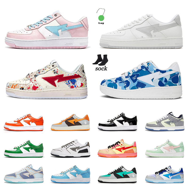 Baped Sta Sk8 Bapestas Sneakers Mens Womens Designer Platform Shoes With Socks ABC Black White Camo Pink Green Tokyo Navy Off Fashion Bapesta Sneakers Trainers, B32
Baped Sta Sk8 Bapestas Sneakers Mens Womens Designer Platform Shoes With Socks ABC Black White Camo Pink Green Tokyo Navy Off Fashion Bapesta Sneakers Trainers, B32