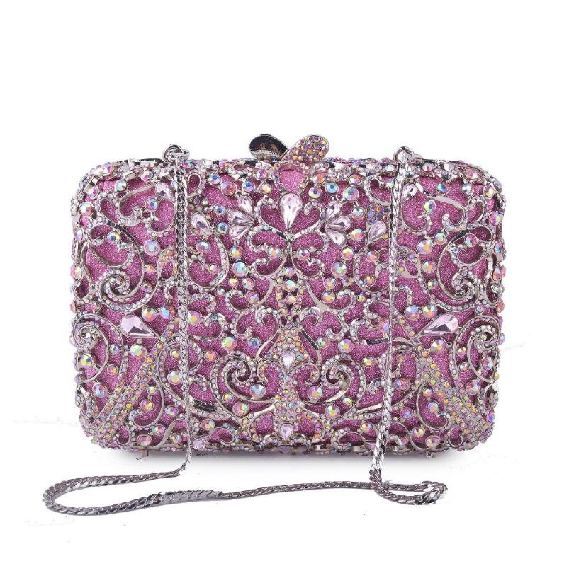 Evening Bags XIYUAN Purple/red Crystal Diamond Stones Wallet Luxury Clutch Bag Day Clutches Female Pochette Purse Party Handbags, Color same as pictur
Evening Bags XIYUAN Purple/red Crystal Diamond Stones Wallet Luxury Clutch Bag Day Clutches Female Pochette Purse Party Handbags, Color same as pictur