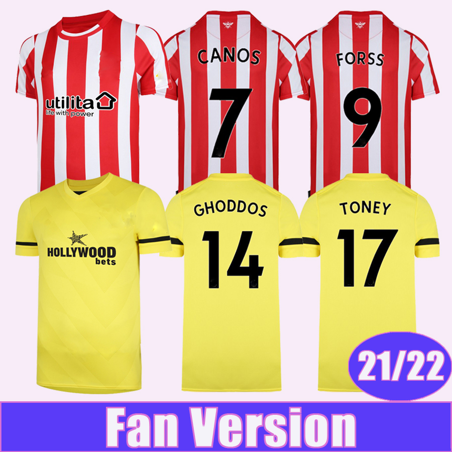 21 22 ONYEKA Mens Soccer Jerseys DASILVA WISSA CANOS FORSS MBEUMO AJER FOSU Home Red White Short Sleeve Football Shirt Uniforms, Qm3719 21 22 home premie. leagu. patch
21 22 ONYEKA Mens Soccer Jerseys DASILVA WISSA CANOS FORSS MBEUMO AJER FOSU Home Red White Short Sleeve Football Shirt Uniforms, Qm3719 21 22 home premie. leagu. patch