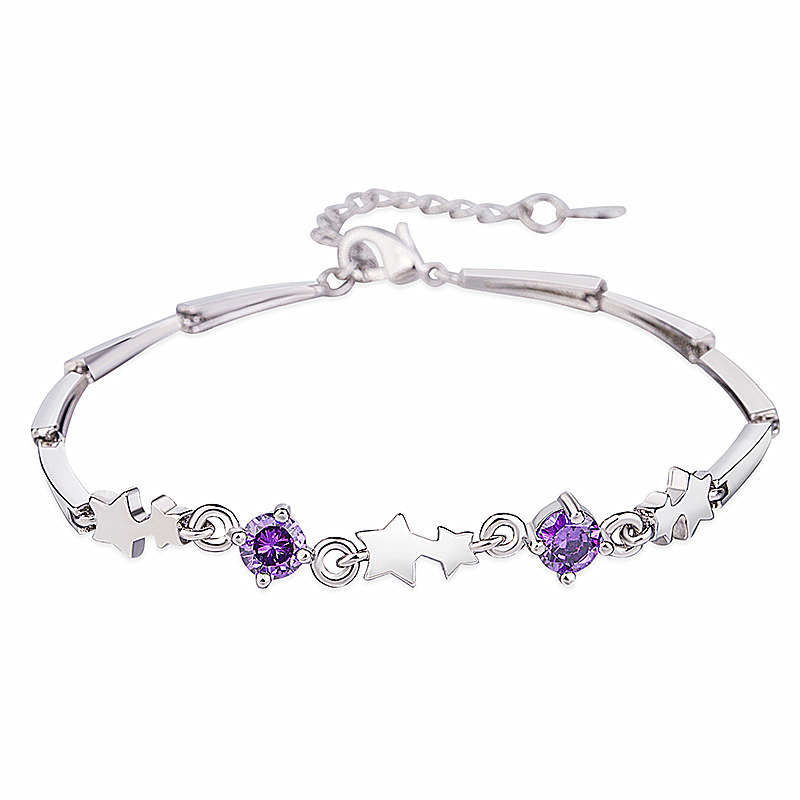 Simple Fashion Personality Creative Star Bracelet Birthday Gift Star Charm Bracelet Silver Commitment Bracelet Ladies Fashion Jewelry Gifts
Simple Fashion Personality Creative Star Bracelet Birthday Gift Star Charm Bracelet Silver Commitment Bracelet Ladies Fashion Jewelry Gifts