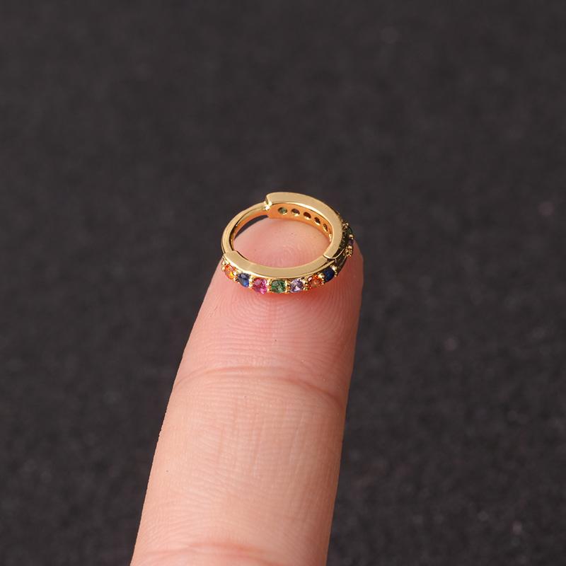 Hoop & Huggie 2pcs 5/6/7/8/9mm Multicolor Cz Cartilage Earring Rainbow Simple Tragus Daith Conch Rook Snug Ear Piercing JewelryHoop HuggieHo
Hoop & Huggie 2pcs 5/6/7/8/9mm Multicolor Cz Cartilage Earring Rainbow Simple Tragus Daith Conch Rook Snug Ear Piercing JewelryHoop HuggieHo