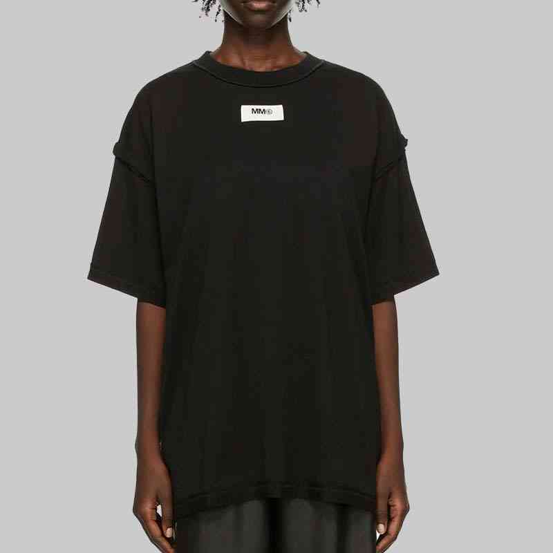 Classic T-shirt Mm6 Female Couple Loose Pullover Men Women Cotton Pullovers Hip Hop High Street Oversize Casual Tees, Black
Classic T-shirt Mm6 Female Couple Loose Pullover Men Women Cotton Pullovers Hip Hop High Street Oversize Casual Tees, Black