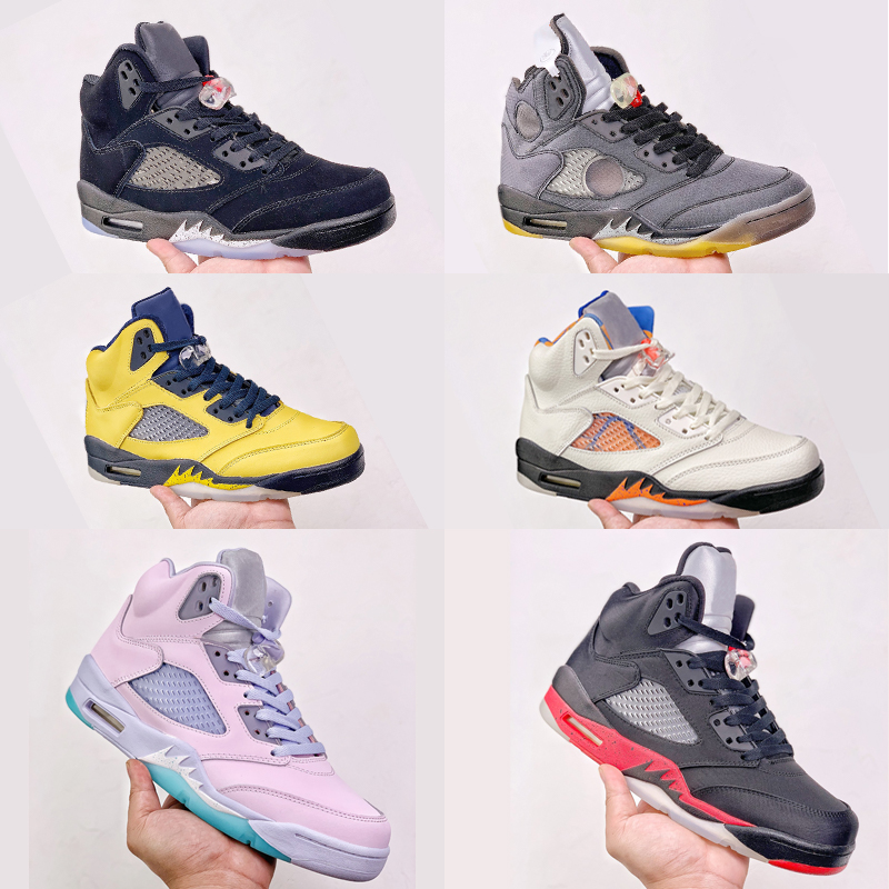 Jumpmens 5 5s Basketball Shoes Shattered Backboard Island Green Oil Grey Black Metallic White Cement Off-Whites Men Women Sports Trainers
Jumpmens 5 5s Basketball Shoes Shattered Backboard Island Green Oil Grey Black Metallic White Cement Off-Whites Men Women Sports Trainers