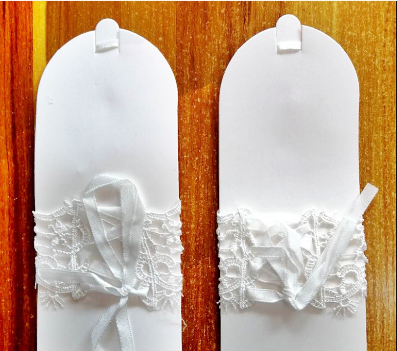 Wholesale Hot Selling Beaded Lace Fingerless Wedding Gloves Wrist Length Bridal Gloves