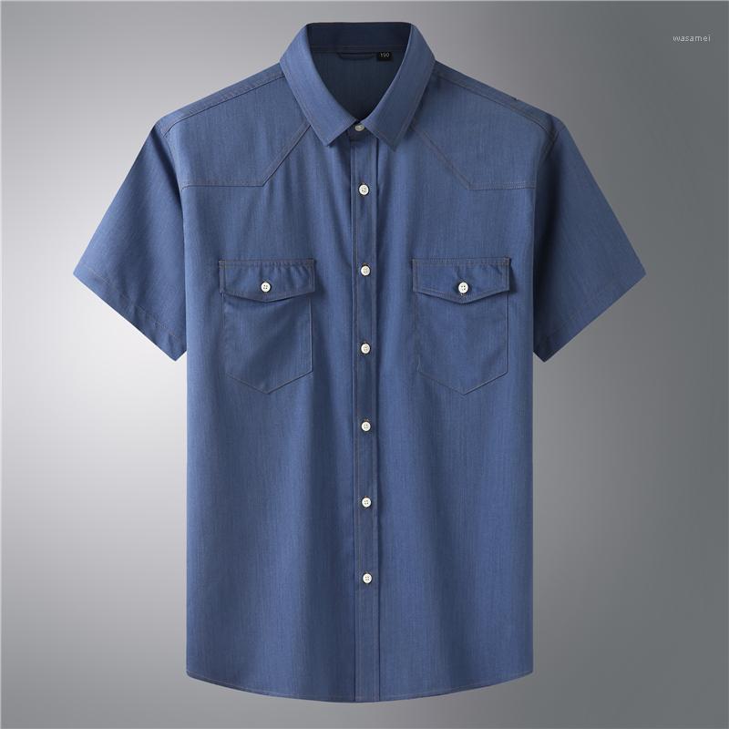 Men's Summer Fashion Pure Color Breathable Comfortable Stand Collar Denim Short Sleeve Shirt(oversized Plus Size) Casual Shirts, Beige
Men's Summer Fashion Pure Color Breathable Comfortable Stand Collar Denim Short Sleeve Shirt(oversized Plus Size) Casual Shirts, Beige