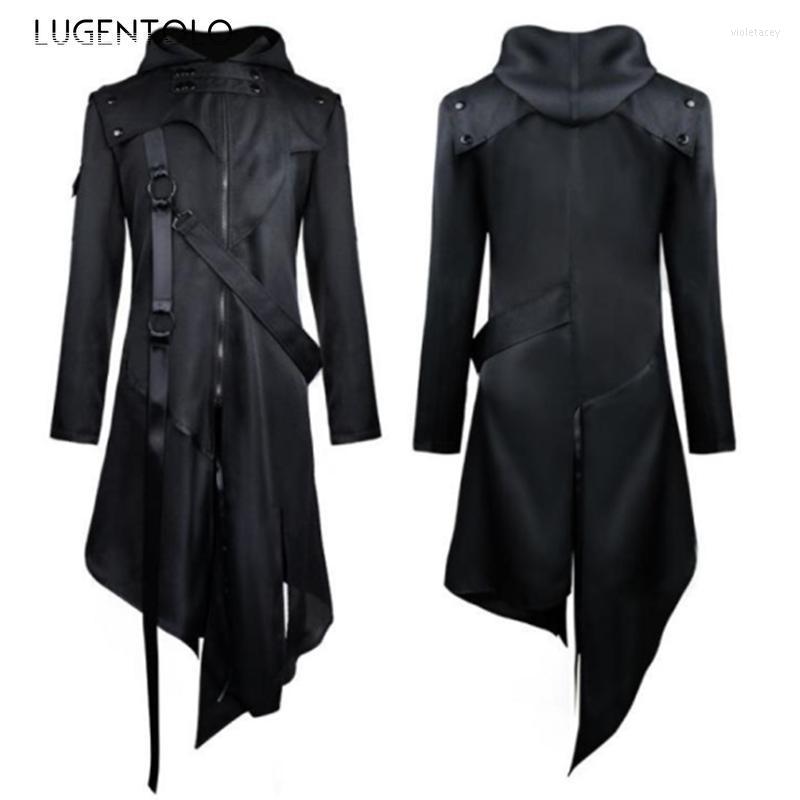 Men' Trench Coats Halloween Men Large Size Coat Hooded Casual Loose Black Long Sleeve Spring Autumn Street Jackets Lugentolo Viol22
Men' Trench Coats Halloween Men Large Size Coat Hooded Casual Loose Black Long Sleeve Spring Autumn Street Jackets Lugentolo Viol22