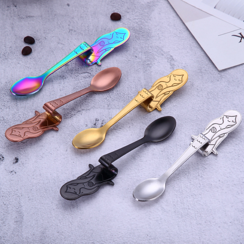 Mermaid Spoon Coffee Spoon Tea Rainbow Spoon
